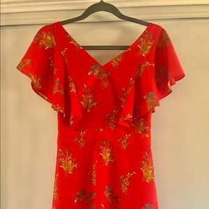 Chelsea 28 Ruffle Fit & Flare Twist Back Dress